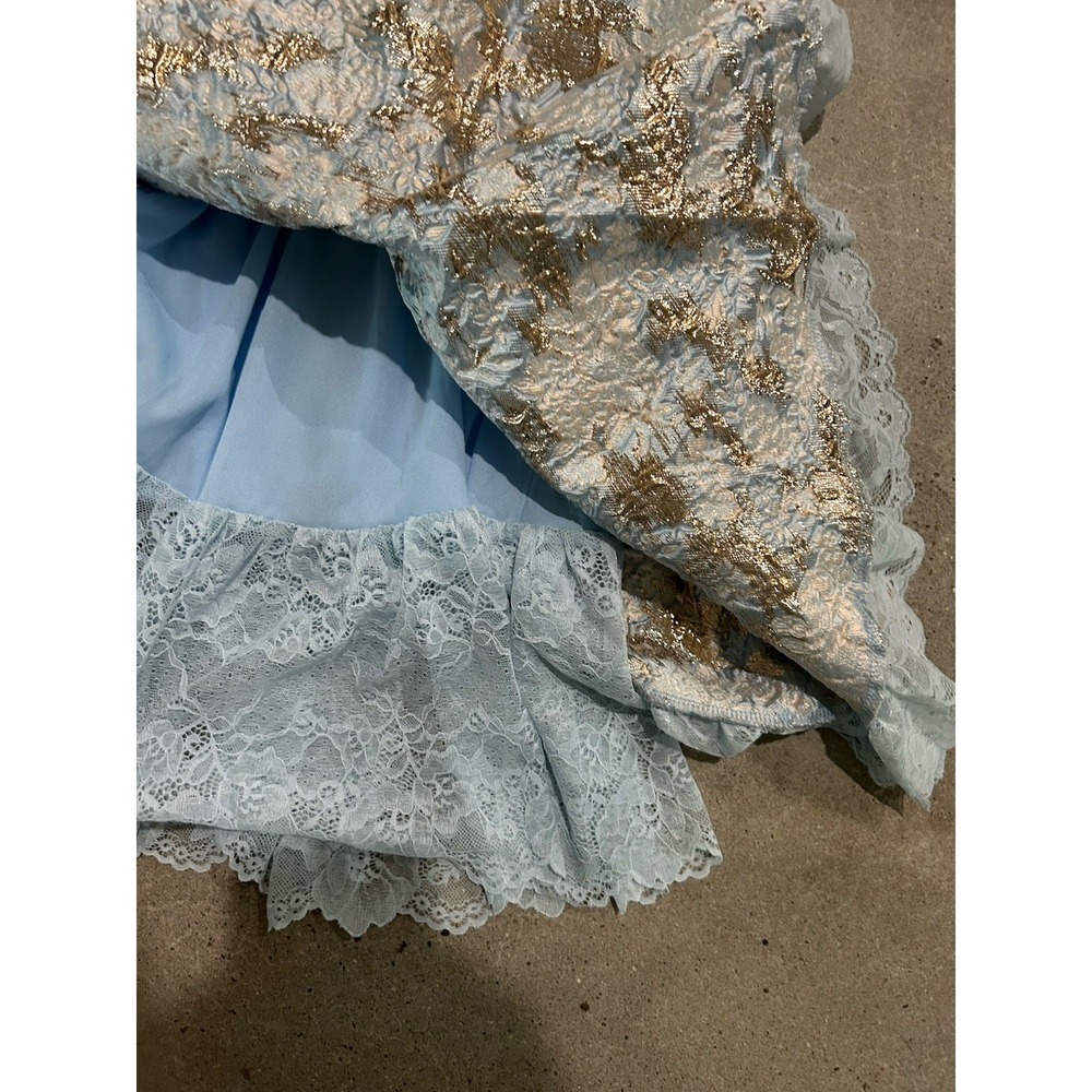 Dolls Kill Sugar Thrillz Tea and Circumstance Brocade Mini Dress‎ Sz L - Picture 6 of 9